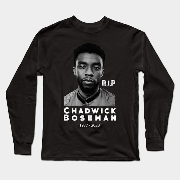 Chadwick Boseman RIP Long Sleeve T-Shirt by Teeshirto